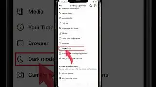 facebook dark mode setting#shortvideo