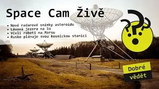 Spacecam Live 2024-07-04, Hmyzí roboti na Marsu, Radarové snímky asteroidů a lávová jezera na Io.