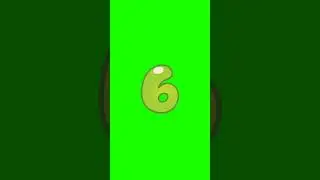 Count numbers from 1-10 Funny 3d effect text with sound#3 #shorts #short #animation #greenscreen