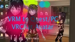 Quest PC Compatible VRChat Avatar from Vroid Studio VRM files | 20x Speed