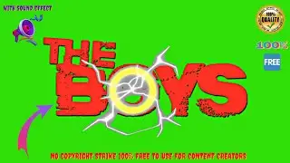 "THE BOYS"👦🙋‍♂️🕺😎🤪Animation With Sound Effect🔊No Copyright Strike✔️100% Free👍