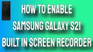 How to enable the built in screen recorder on the Samsung Galaxy S21 #Shorts