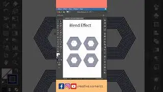 Blend Effect in Adobe illustrator 
