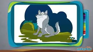 How to Draw a Wolf - Step By Step Drawing for Kids | Educational Videos by Mocomi