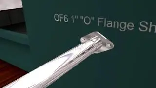 Wall Mounted U and O Flanges for Round Hangrail Tubing