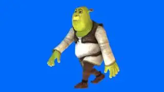 SHREK walk animated right chroma