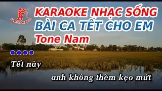 Karaoke Bài Ca Tết Cho Em beat chuẩn hay - Karaoke Kẹo Kéo TV