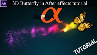 3D butterfly logo reveal after effect | How to create 3d butterfly by using 2d image in after effect