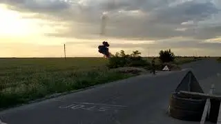 Сбитый украинский самолёт.