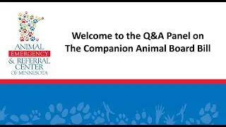 Q&A on Companion Animal Board Bill