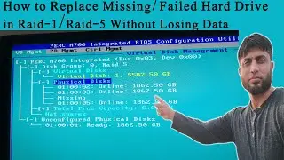 How to Replace Missing/Failed Hard Drive in Raid-1/Raid-5 Without Losing Data