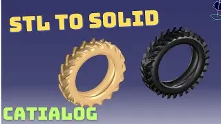 Tire Stl to Surface to Solid - CATIA V5 - CATIALOG