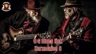 8 G Blues licks - Harmonica C