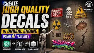 Create High Quality Decals in Unreal Engine Using AI Textures