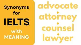 IELTS vocabulary words with meaning and sentence - ADVOCATE and its synonyms