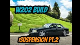 Mercedes w202 build :suspension pt.2 bagged w202