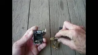 Repairing a screwdriver button.