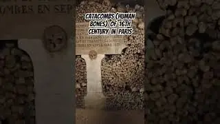 Catacombs (Human Bones) of 16th Century  in Paris France #explore #travel #catacombs #paris #france
