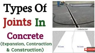 Types of Construction Joint |Construction joint kya hota h |Expantion joint kya hota h