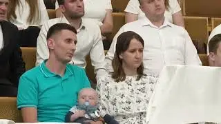Благословение ребёнка в семье Луговых Константина и Елизаветы.