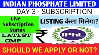 Indian Phosphates Ipo 🔴Indian Phosphate Ipo Review 🔴Indian Phosphate Limited Ipo Gmp Today 🔴Iphl Ipo