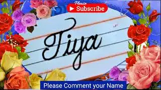 Beginner's Handwriting Practice  || Names in Cursive Writing-2. #handwriting #cursivewriting