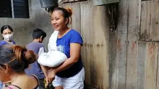 Fourth batch of rice distribution part1