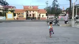 ហាត់ប្រាណមាត់ទន្លេមុខសាលខេត្តក្រចេះ