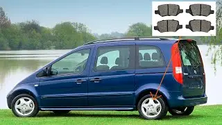 Replacing the rear brake pads on a Mercedes-Benz Vaneo W414