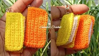Mini Book Keychain Crochet || Satabdi Crochet || With English Subtitles Available 