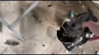 Smashing a street light