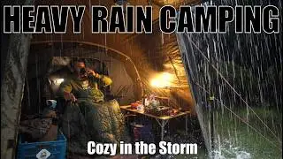 Car Camping Heavy Rain Storm