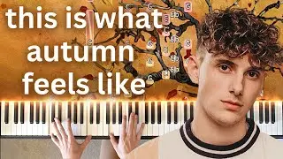 this is what autumn feels like JVKE - Piano Tutorial (SHEET MUSIC)