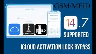 GSM (no MEID) & MEID iOS 14.6 - 14.7 - 14.7.1 iCloud Bypass fix call, notification, iCloud services.