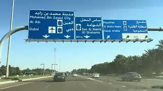 Driving around Abu Dhabi 2024