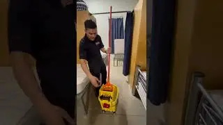 How to ring a mop out properly,He thinks he invented the wheel 