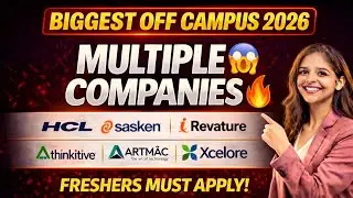Biggest Off Campus Drive || Thinkitive Hiring || Xcelore Hiring ||  Freshers Must Apply