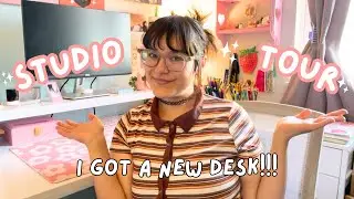 ✿ i got a new desk!! | studio tour ✿