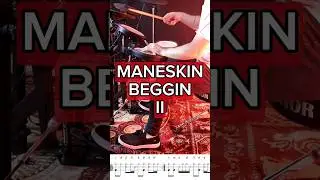 Maneskin - Beggin на барабанах 