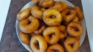 Воздушные колечки/пончики/ без  хлопот к чаю☕