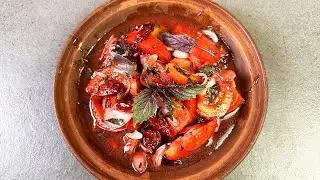 Необычно! Салат с помидорами, вишней и базиликом