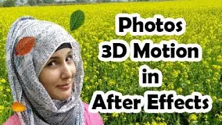 Photos 3d Motion in After Effects - Parallax Effect