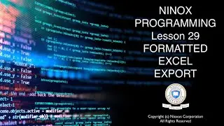 129 Programming Ninox - Export To Excel Part III - Formatted Export