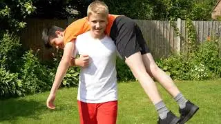 Teen boy ots carry boy 