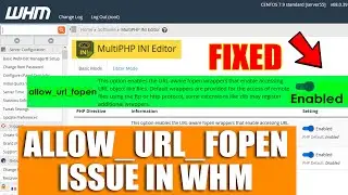 [🔴LIVE] How to Fix allow_url_fopen not working issue in WHM?