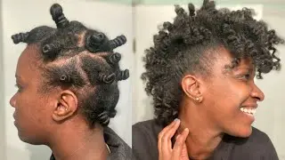 Bantu Knot Out FroHawk | Natural Hair