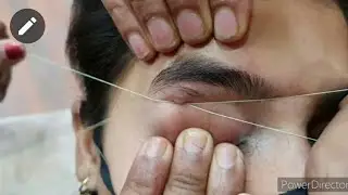 सीखे थ्रेडिंग बनाने का सबसे आसान और सही तरीका/ 2 minute mein sikhe parlour Jaisi threading karna