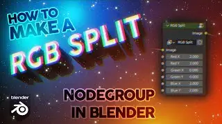 Create a Colorful RGB Split ✨🔧 Chromatic Aberration Compositing Effect Nodegroup Blender Tutorial