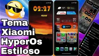 Tela Inicial Linda Demais! Tema Xiaomi Ícones 3D e Central de Controle HyperOs @CiclopeTech