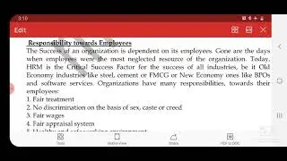 Responsibility towards employees| Corporate Social Responsibility | Business environment and policy
